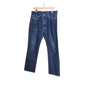 Levis 514 Mens Jeans Straight Fit Stretch Dark Wash Blue Denim Casual Size 38x32